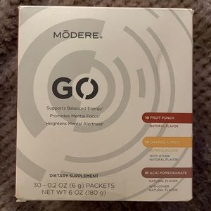 Brand new box of Modere GO Variety Box (30 packets total/10 packets of each)